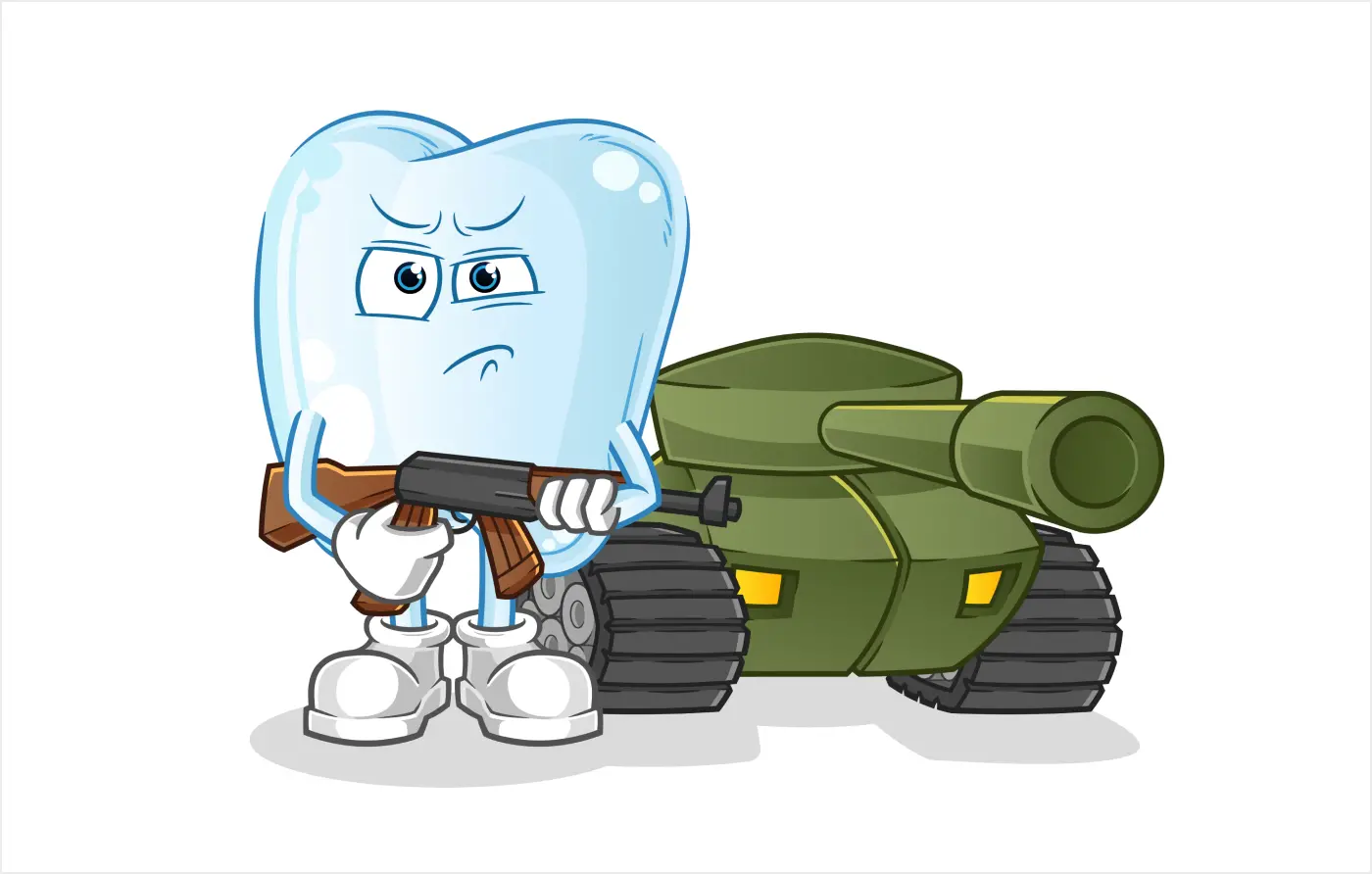 Armed to the teeth idiom