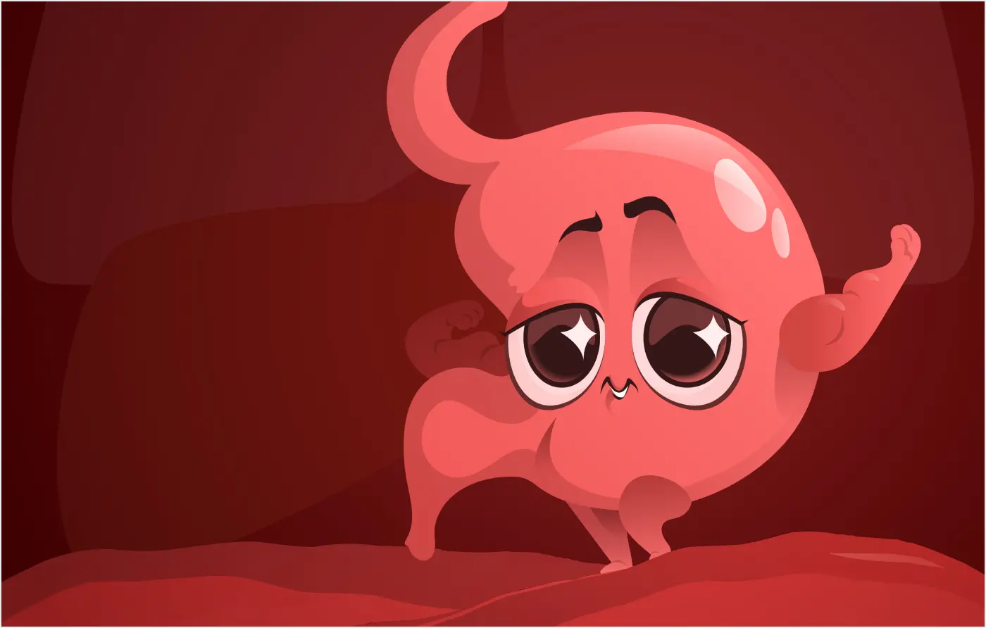 Cast iron stomach idiom