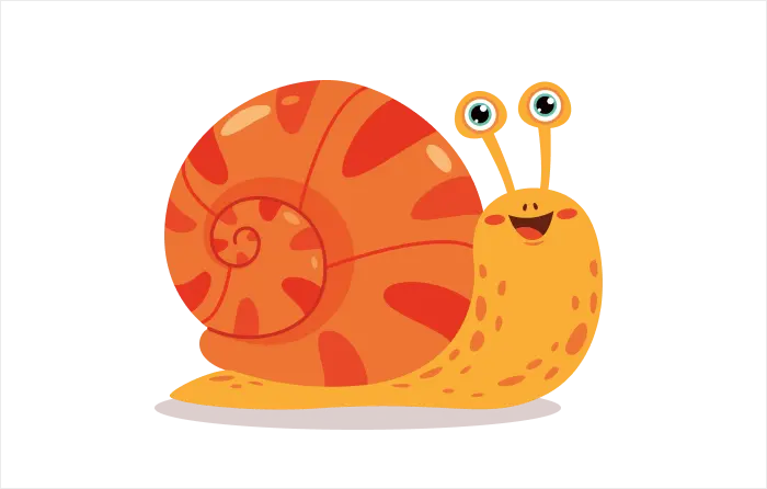 At a snail’s pace idiom